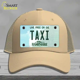 Taxi New Hampshire State Novelty License Plate Hat Mesh / Khaki