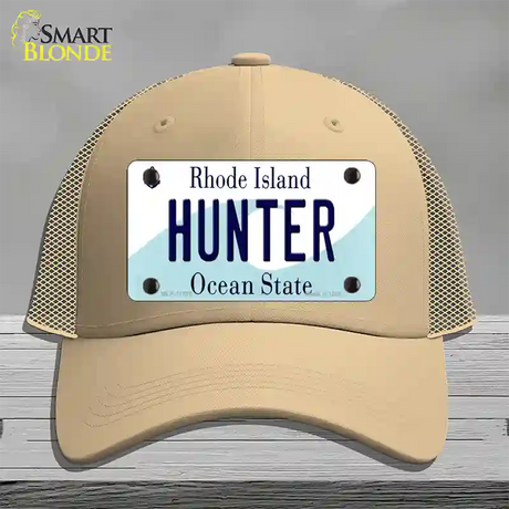 Hunter Rhode Island State Novelty License Plate Hat Mesh / Khaki