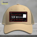 New Mexico Dude Novelty License Plate Hat Mesh / Khaki