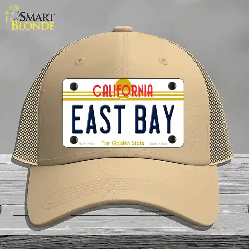 East Bay California Novelty License Plate Hat Mesh / Khaki