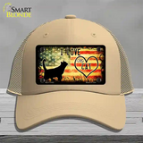 I Love My Cat Novelty License Plate Hat Mesh / Khaki