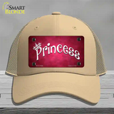 Princess Novelty License Plate Hat Mesh / Khaki