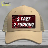 2 Fast 2 Furious Novelty License Plate Hat Mesh / Khaki