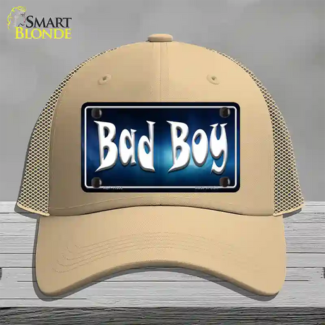 Bad Boy Novelty License Plate Hat Mesh / Khaki