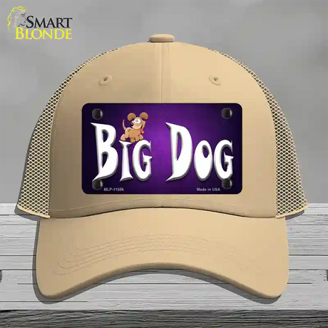 Big Dog Novelty License Plate Hat Mesh / Khaki