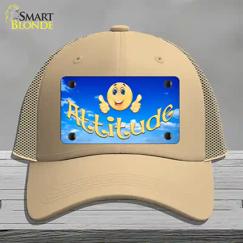 Attitude Novelty License Plate Hat Mesh / Khaki