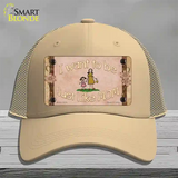 Just Like Mom Novelty License Plate Hat Mesh / Khaki