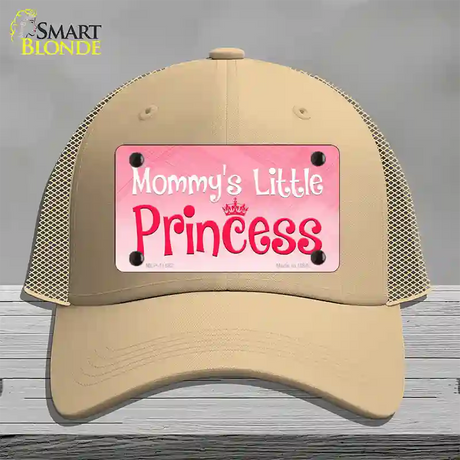 Mommys Little Princess Novelty License Plate Hat Mesh / Khaki