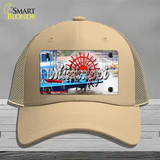 Mississippi Boat State Novelty License Plate Hat Mesh / Khaki