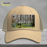 Mississippi Swamp State Novelty License Plate Hat Mesh / Khaki