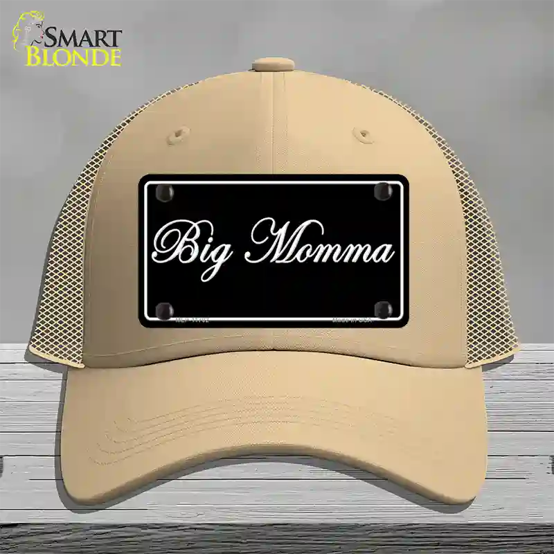 Big Momma Novelty License Plate Hat Mesh / Khaki