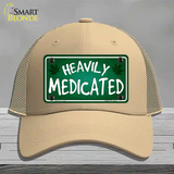 Heavily Medicated Novelty License Plate Hat Mesh / Khaki