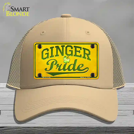 Ginger Pride Novelty License Plate Hat Mesh / Khaki