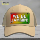 We Be Jammin Rasta Novelty License Plate Hat Mesh / Khaki