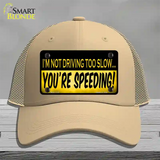 Youre Speeding Novelty License Plate Hat Mesh / Khaki