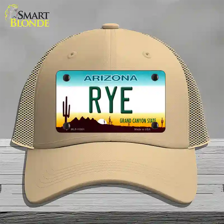 Rye Arizona Novelty License Plate Hat Mesh / Khaki