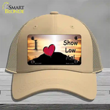 Show Low Hilltop Arizona Novelty License Plate Hat Mesh / Khaki