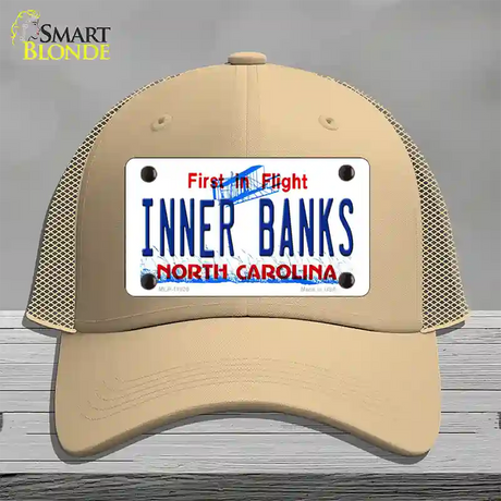 Inner Banks North Carolina Novelty License Plate Hat Mesh / Khaki