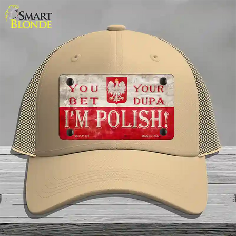 Im Polish Novelty License Plate Hat Mesh / Khaki