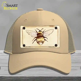 Bumble Bee Watercolor Novelty License Plate Hat Mesh / Khaki