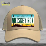 Whiskey Row Arizona Novelty License Plate Hat Mesh / Khaki