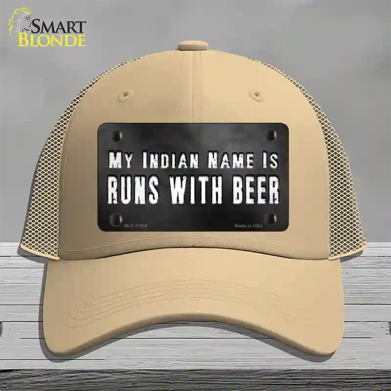 My Indian Name Novelty License Plate Hat Mesh / Khaki