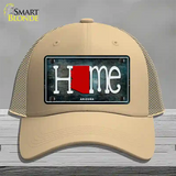 Arizona Home State Outline Novelty License Plate Hat Mesh / Khaki