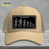 The Ass Family Novelty License Plate Hat Mesh / Khaki