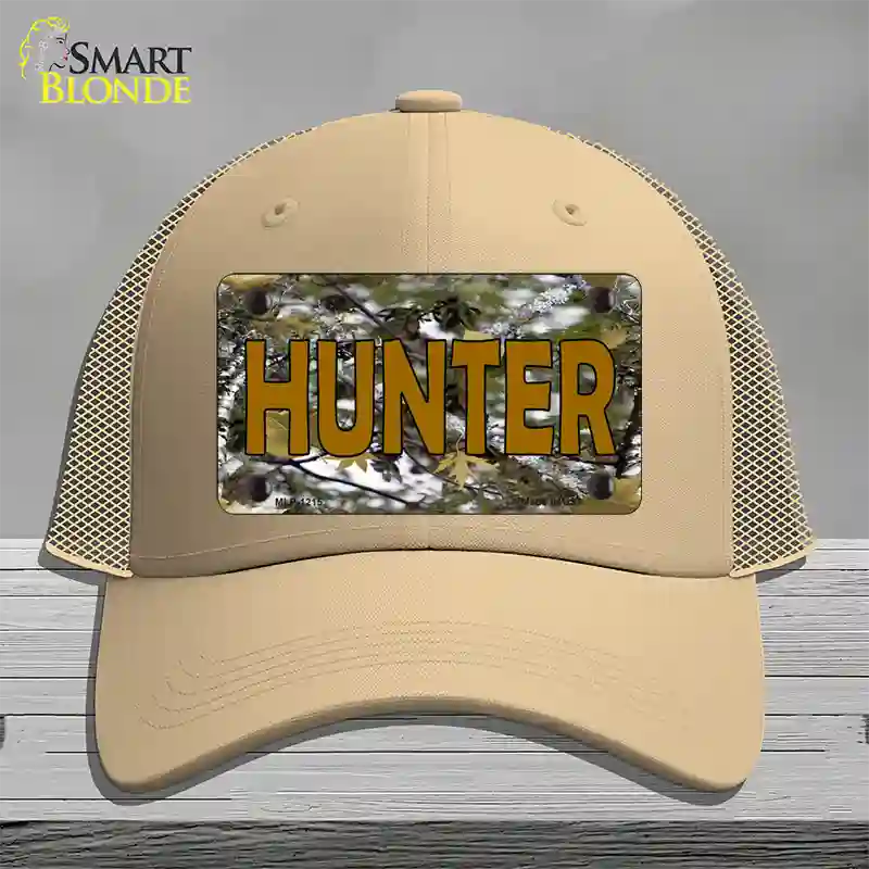 Hunter Camouflage Novelty License Plate Hat Mesh / Khaki