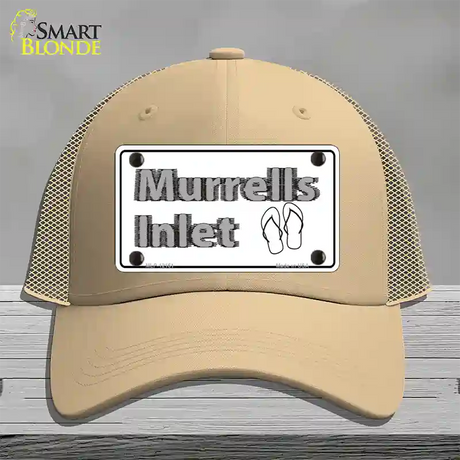 Murrells Inlet SC Novelty License Plate Hat Mesh / Khaki