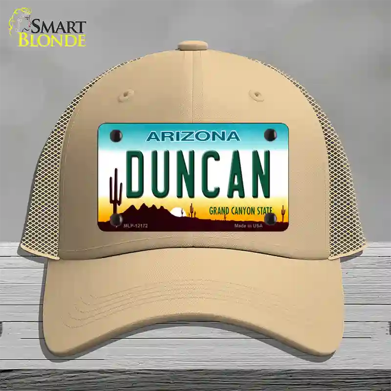 Duncan Arizona Novelty License Plate Hat Mesh / Khaki