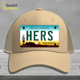 Hers Arizona Novelty License Plate Hat Mesh / Khaki