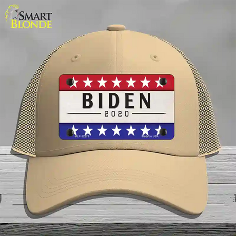 Joe Biden 2020 Novelty License Plate Hat Mesh / Khaki