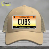 Cubs Indiana Novelty License Plate Hat Mesh / Khaki