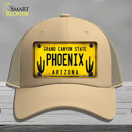 Arizona Phoenix Novelty License Plate Hat Mesh / Khaki