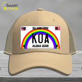 Koa Hawaii Novelty License Plate Hat Mesh / Khaki