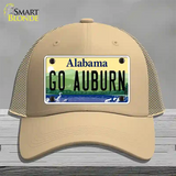 Go Auburn Novelty License Plate Hat Mesh / Khaki