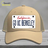 Go UC Berkeley Novelty License Plate Hat Mesh / Khaki