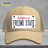 Fresno State Novelty License Plate Hat Mesh / Khaki