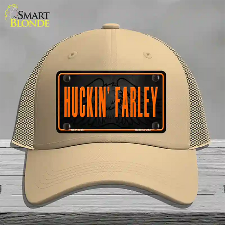 Huckin Farley Novelty License Plate Hat Mesh / Khaki