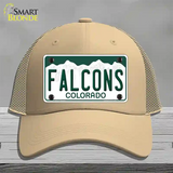 Falcons Novelty License Plate Hat Mesh / Khaki