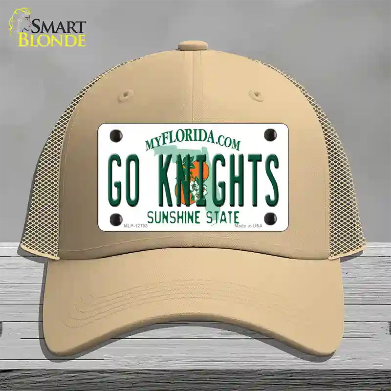 Go Knights Novelty License Plate Hat Mesh / Khaki