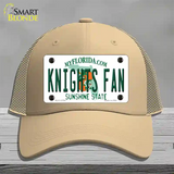 Knights Fan Novelty License Plate Hat Mesh / Khaki