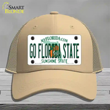 Go Florida State Novelty License Plate Hat Mesh / Khaki