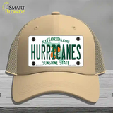 Hurricanes Novelty License Plate Hat Mesh / Khaki