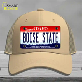 Boise State Novelty License Plate Hat Mesh / Khaki