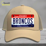 Broncos Novelty License Plate Hat Mesh / Khaki