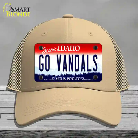 Go Vandals Novelty License Plate Hat Mesh / Khaki