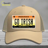 Go Irish Novelty License Plate Hat Tag Mesh / Khaki