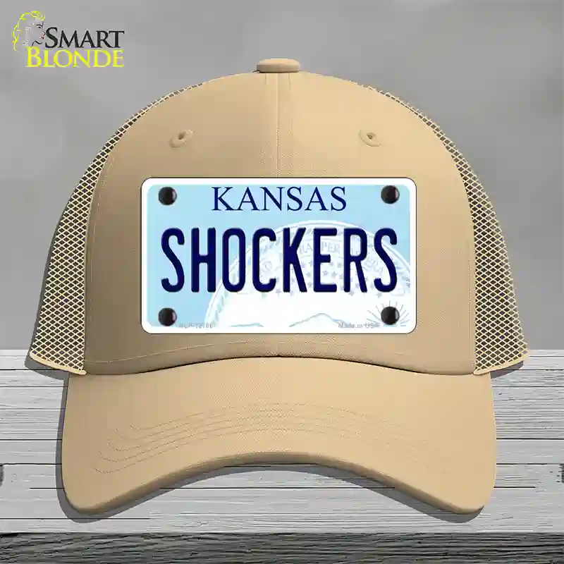 Shockers Novelty License Plate Hat Tag Mesh / Khaki